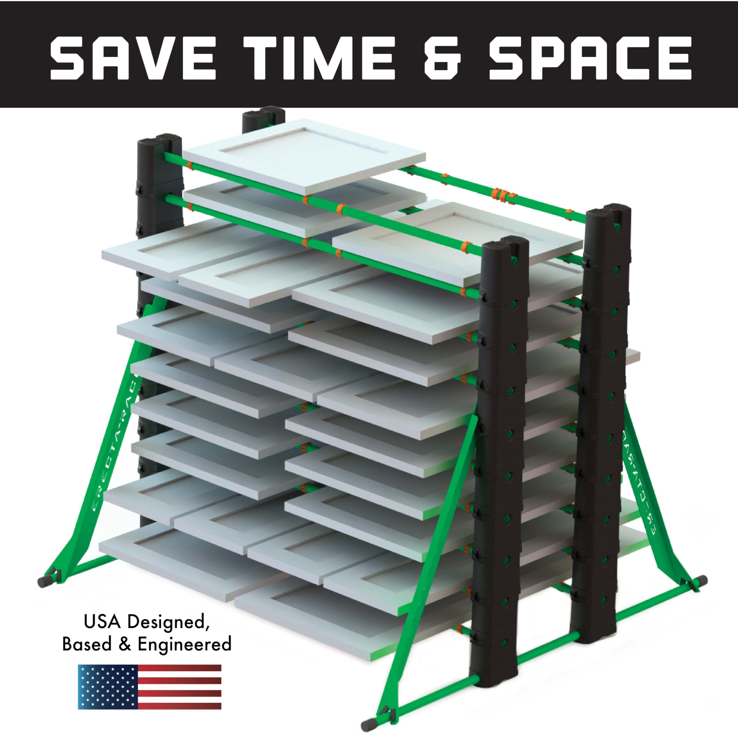 Portable Paint Drying Rack : Adjustable 10-Level Paint Rack for Portable Paint Drying Rack : Adjustable 10-Level Paint Rack for